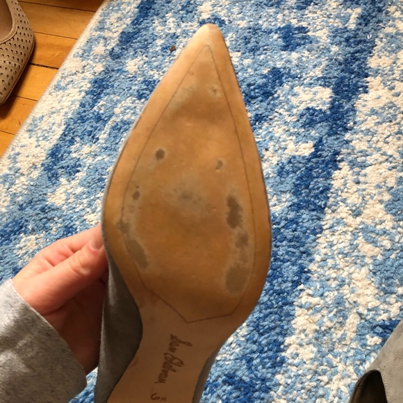 Sam Edelman Grey Suede Heels - Size 6.5 - Picture 6 of 8